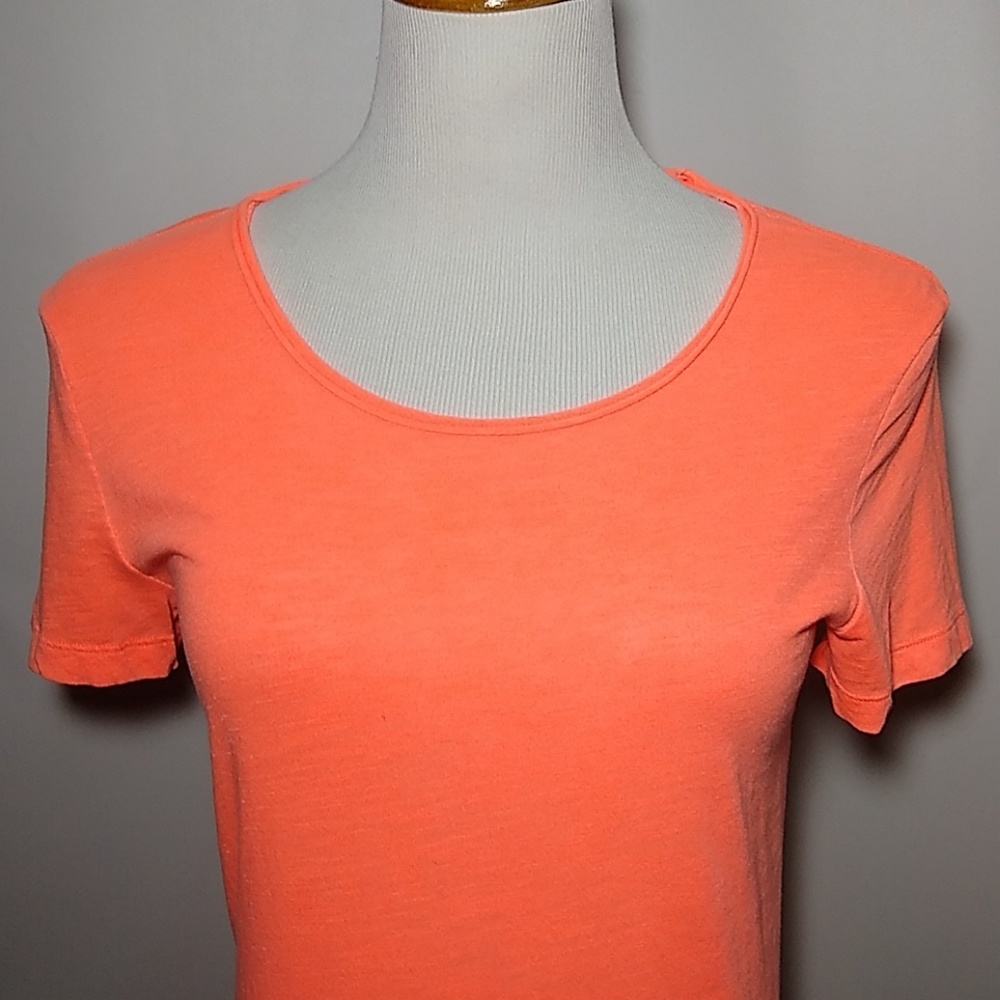 Pink Victoria Secret plain Top Rolled neckline XS